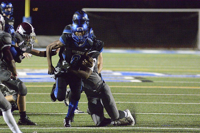 West Potomac running back Daiimon Cleveland carried 13 times for 96 yards and two touchdowns during a 40-6 win over Mount Vernon on Nov. 6.