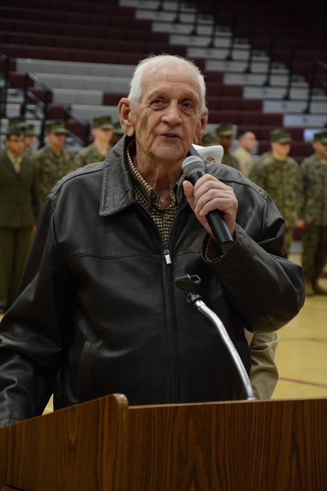 Michael Skinner, a history teacher, basketball coach and sub school principal at Mount Vernon High School between 1955 and 1983, recalls memories of serving in World War II before coming to the school.