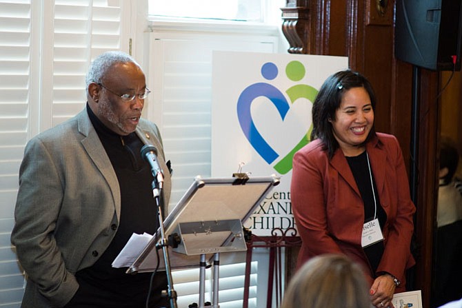 Mayor Bill Euille and Giselle Pelaez, executive director of the Center for Alexandria’s Children.
