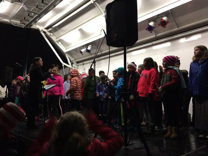 The chorus from Wolftrap Elementary school kicked off the annual Church Street Holiday Stroll on Nov. 30. The stroll is always held the Monday after Thanksgiving.
