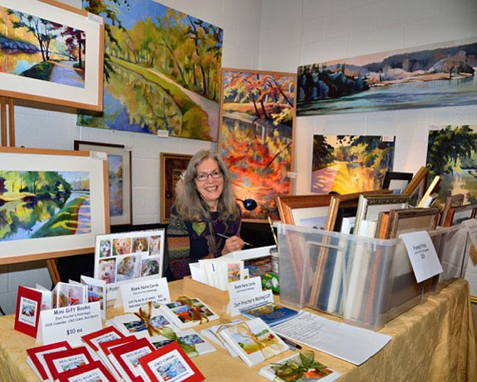 Dot Procter will be selling her colorful landscapes at the show. She has been in the show since it started in 2007.
