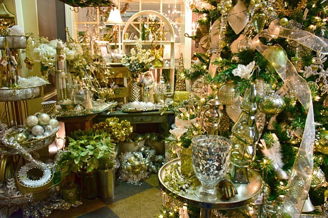 Designers at Merrifield Garden Center spend almost one year creating holiday displays.
