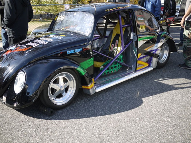 Kenney Thomas’s 1967 VW racecar. He did 80 percent of the restorative work on this car and has been racing it for 21 years. He comes back every three years to the Hall’s Hill Turkey Bowl, but lives and races down in North Carolina. 
