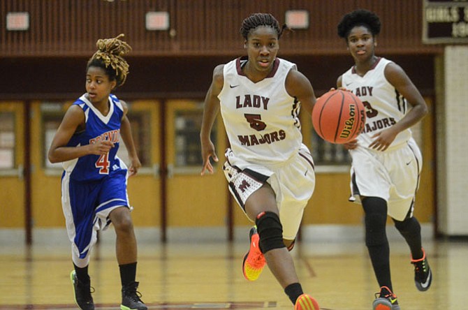 Mount Vernon head coach India Thomas called senior guard and team captain Elisa Solomon “one of the quickest kids in Northern Virginia.”