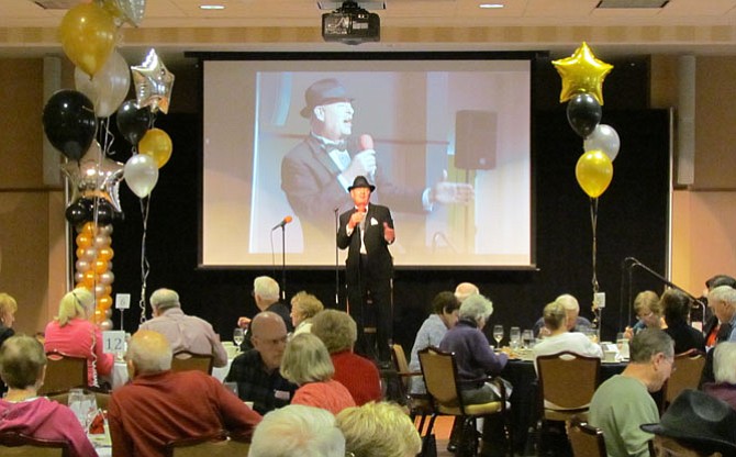 Billy Finch — a resident of Silver Spring, Md.— entertained as Frank Sinatra and revived Sinatra’s greatest hits.
