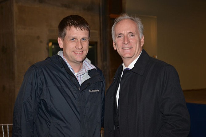 From left -- Metro bus and rail rider Brian Gannon attended the Northern Virginia Transportation Commission’s public forum and had the opportunity to meet and speak with Metro’s new GM/CEO Paul Wiedefeld. Complimentary of many of Metro’s staff, Gannon still had questions about service reliability, incorrect information about service disruptions and long waits, especially for night and weekend services.
