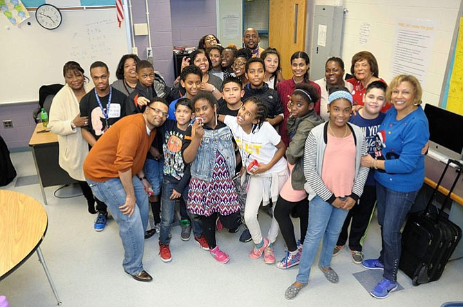 Hammond Middle School students and mentors in the RARE afterschool enrichment program.
