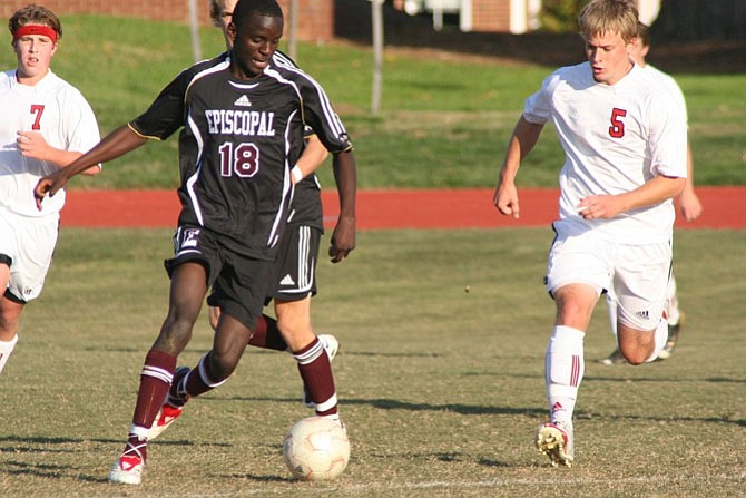 Former Episcopal High School soccer standout Abel “Shadow” Sebele, center, died after being hit by a car Jan. 7 while crossing a street in San Diego. A tribute soccer match and memorial service will be held Jan. 17 at EHS.
