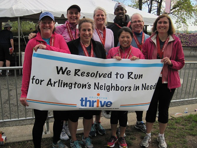 "Fear not. You are among friends. Just do it." That’s the advice of John Morrill, second from the left, a 2015 participant in Arlington Thrive’s Resolve to Run program, now in its sixth year.
