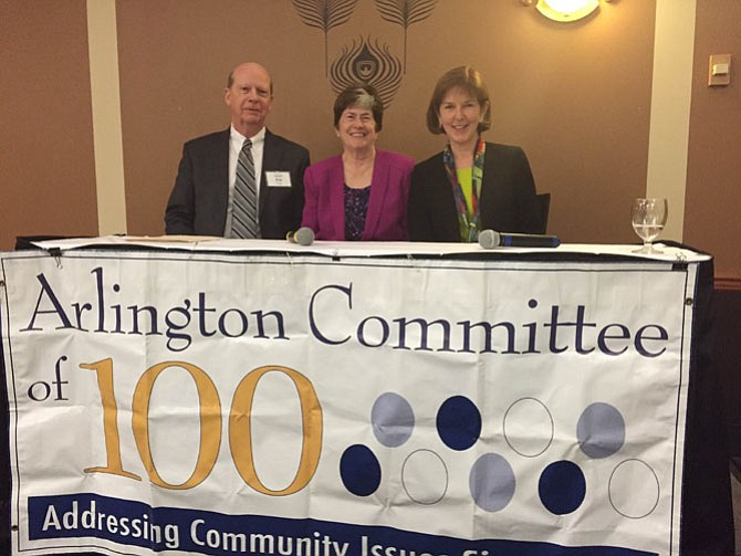 James Cole (left), Mary Margaret Whipple (center), and Nancy White
