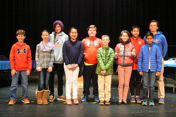 Participants in Langley’s Geography Bee on Jan. 14. 
