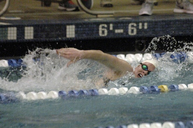 Suzanne Dolan and the Yorktown girls’ swim and dive team won the Conference 6 championship on Jan. 30.