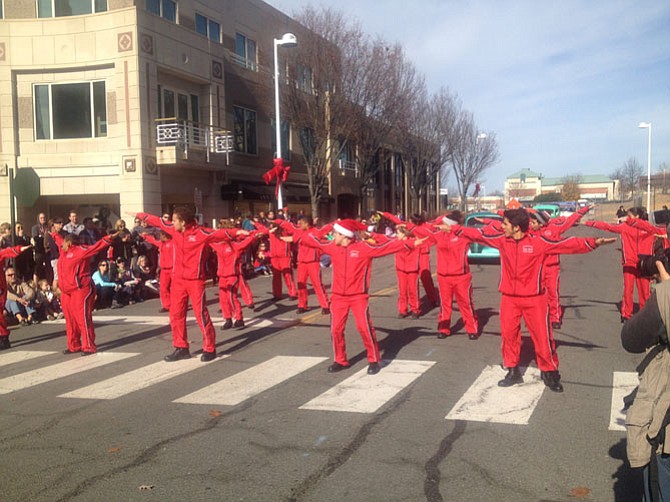 Herndon High STEP team shows a dance routine at the annual November Holiday Parade at Reston Town Center. In January the Herndon High School STEP team performed at the Strathmore.
