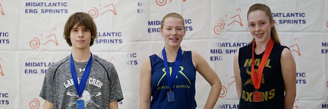 From left -- Mason Liddell, Taylor Kuligowski and Sophie Rogers.
