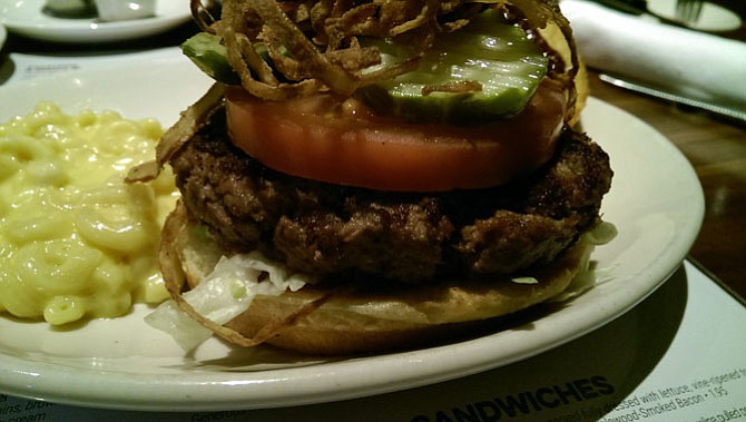 The Brisket Burger 2.0 is a hybrid of smoked brisket and Certified Angus Beef ground chuck.