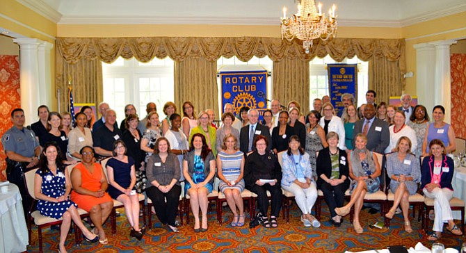 Representatives of 45 local nonprofits gather for a group photo last summer after being presented grants totaling more than $112,000 from the Rotary Club of Alexandria. Application deadline for the 2016 grants is Feb. 26.
