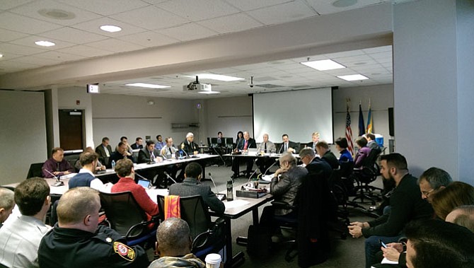 The Board of Supervisors Public Safety Committee met Feb. 9 to go over a basic plan “matrix” for implementing recommendations from the Ad Hoc Police Practices Review Commission of 2015.