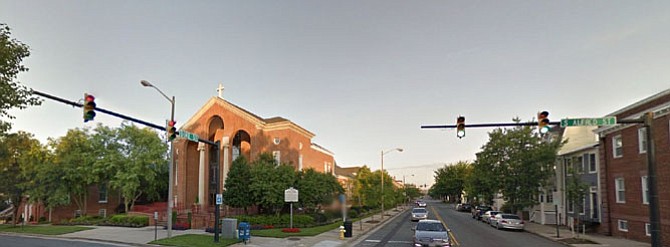 View from the street of Alfred Street Baptist Church.

