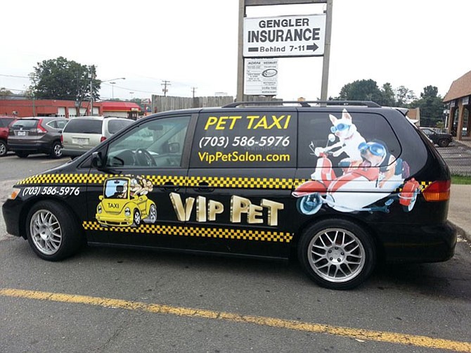 VIP pet salon offers a variety of services including a pet taxi for busy owners who don’t have time to deliver their dogs to appointments or don’t want to fight the traffic.