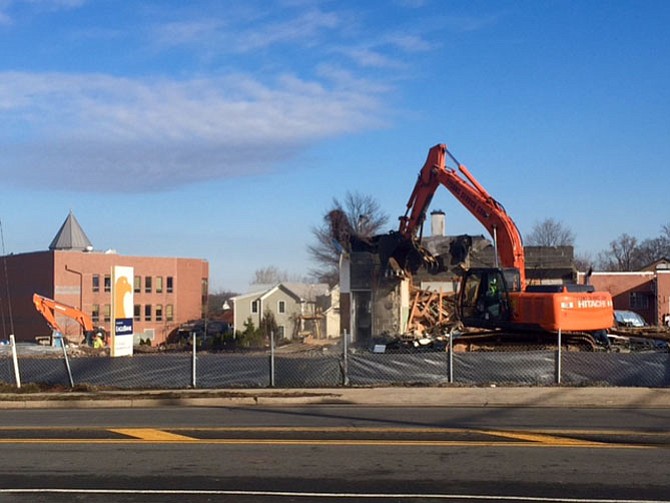 Construction began at the old Busch Motors property on Monday, Feb. 22.
