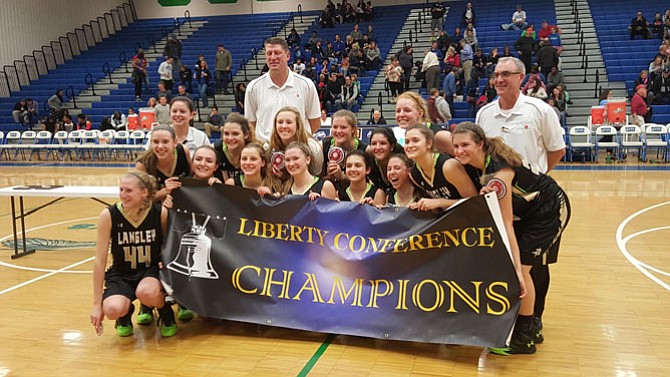 The Langley girls’ basketball team on Feb. 20 won its first conference/district championship since 1988.