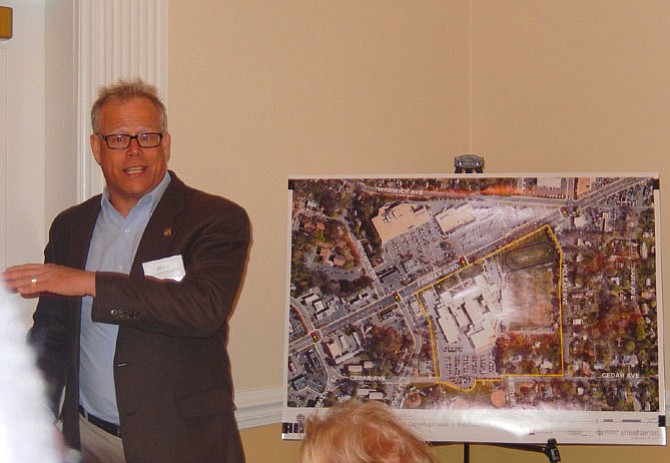 Bill Zink discusses the existing site and its topography.
