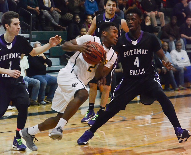 Wakefield junior Alan Treakle scored 13 points against Potomac Falls on Thursday.