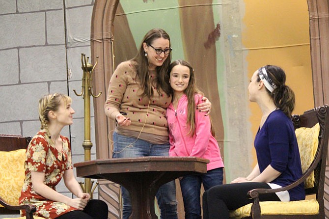 Casey Kniseley stars as Beth; Heather Norcross as Jo; Sophia Manicone as Amy; and Emily Golden as Meg in "Little Women."
