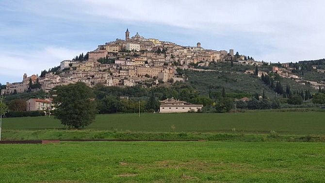 Trevi, Umbria, Italy, is Italy’s olive oil capital, and the area in which Nonnie Importers gets its olives. Bonacci and his wife Kristin are hands-on in October and November when the olives are harvested. 
