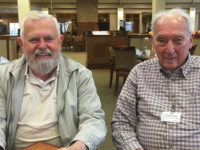 Charlie Bliss (right) and Charley Moseley received their first U.S. patent together as co-inventors in late 2015.
