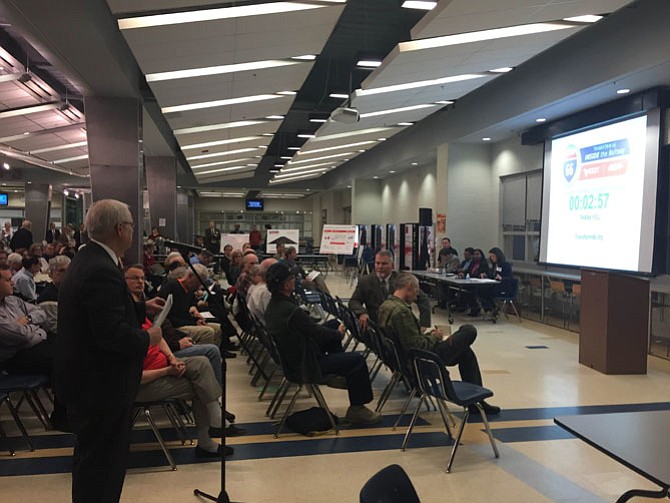 David Snyder, Falls Church City Councilman, addressing VDOT leadership at the March 7 meeting.
