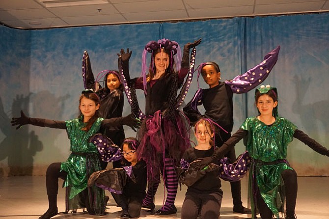 "Poor Unfortunate Souls" performed by Friday night cast's Ursula played by Sami Burgess, Flotsam played by Amalia Pereira, Jetsam played by Madelyn Castro, Tentacles played by Anna Grace Hill, Mary Michael, Nella Pepelko, and Amber Casey-Oleyar.
