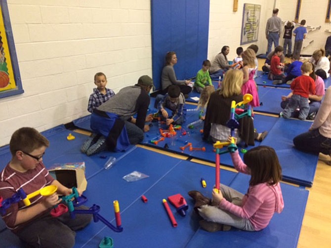 Orange Hunt Elementary in Springfield held at STEAM event on Tuesday, March 15.
