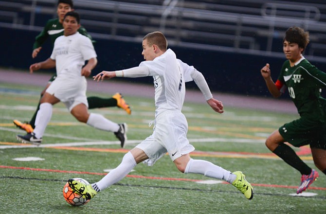 Senior midfielder Lucas Mendes joined the Washington-Lee boys’ soccer team after playing for D.C. United Academy.
