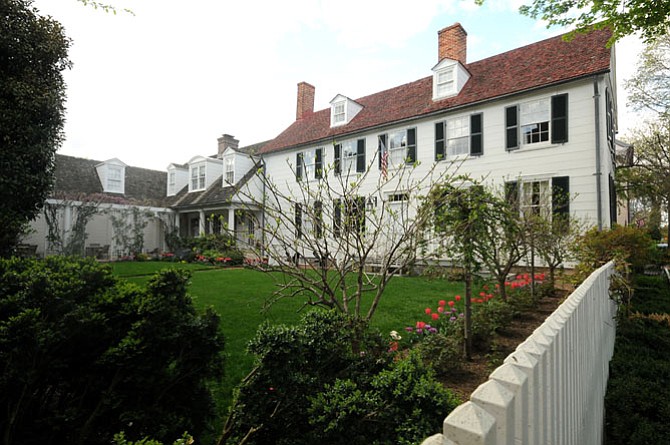 This Fairfax Street home is one of the properties on the Historic Garden Week tour.
