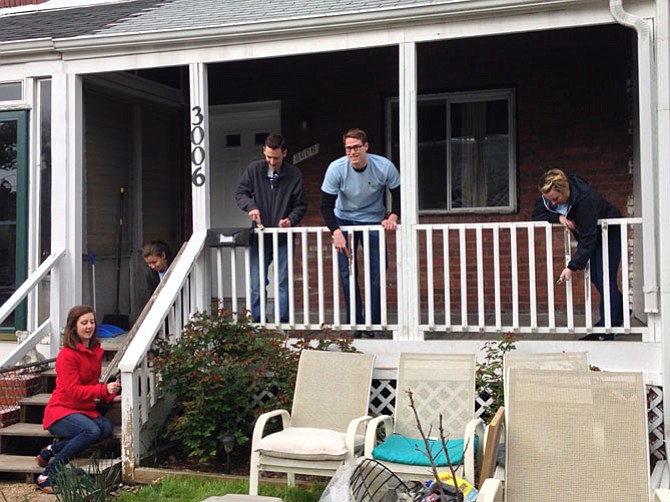 Volunteers for a previous National Rebuilding Day. 
