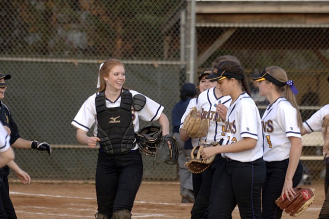 The Lake Braddock softball team, seen earlier this season, improved to 10-0 with a win over T.C. Williams on Tuesday.