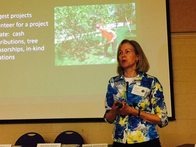 Joyce Harris, of McLean Trees Foundation: “Trees rely on us.” See http://www.mcleantreesfoundation.org/
