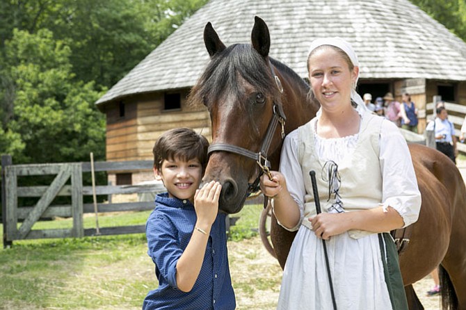 Camp Washington at Mount Vernon gives campers a glimpse of early American life.
