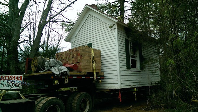 The old post office that stood in the area of Guinea Road and Zion Drive is being relocated to the grounds of the Silas Burke House.