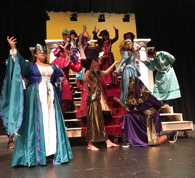 Oakton High School is presenting Andrew Lloyd Weber's musical, "Phantom of the Opera," May 12-14 at 7 p.m. at Oakton High School, 2900 Sutton Road, Vienna.  Pictured is the "Masquerade" dance.
