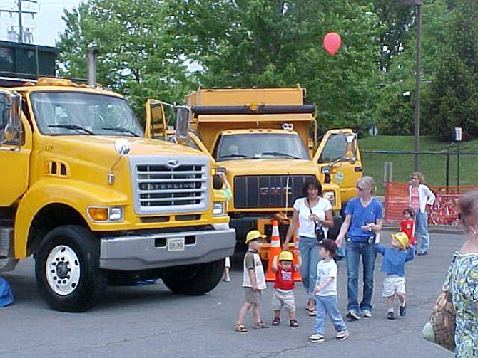 ‘Big Truck Days’ provide  an opportunity for children – and their parents – to see the town’s big trucks and heavy equipment on display.
