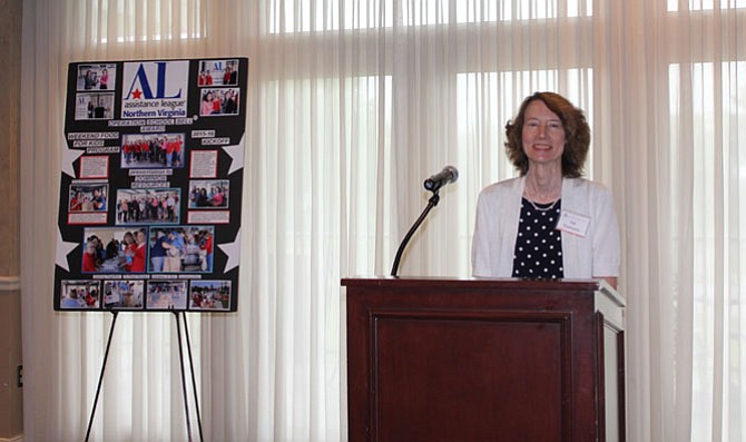 Pat Thompson, president of Assistance League of Northern Virginia, an all-volunteer nonprofit, hosts the Annual Spring Event, Luncheon and Silent Auction on April 29.
