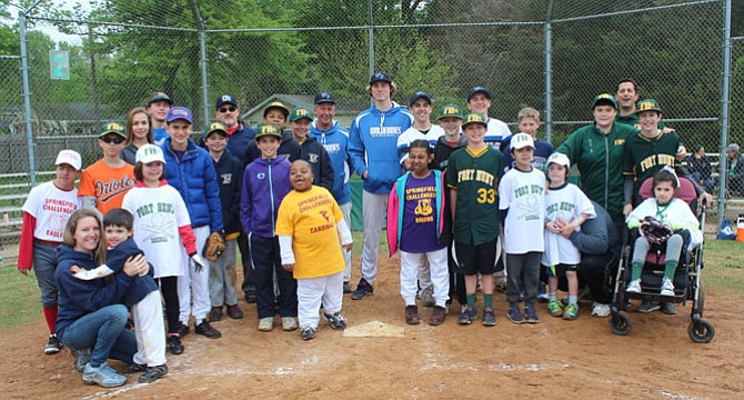 Children with mental and physical disabilities were able to take the field April 30 as the Fort Hunt Little League hosted its first “Challenger” baseball game at Hollin Hall fields.