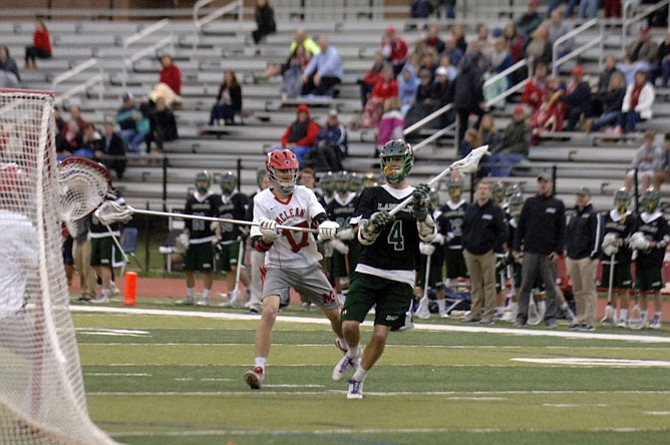 Langley senior Jon-Michael Duley scored three goals against McLean on May 5 in the opening round of the Conference 6 tournament.