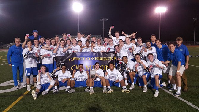 The South Lakes boys’ lacrosse team won the first conference championship in program history on May 13.