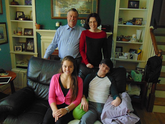 Dave and Catherine Voorhees with their children Marien and John.
