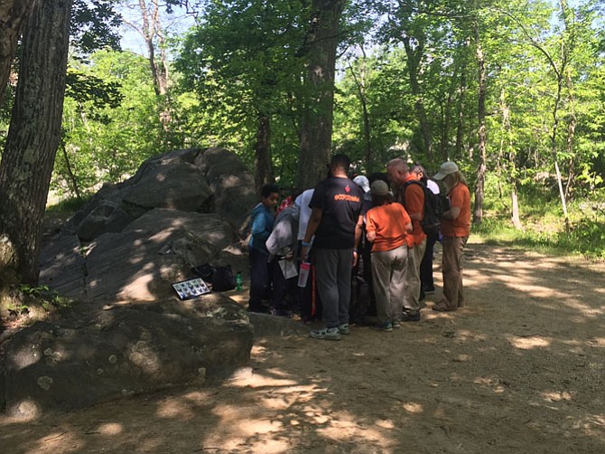 Students from Center City Public Charter School joined the Bird Blitz on Friday at Great Falls Tavern in Potomac.  
