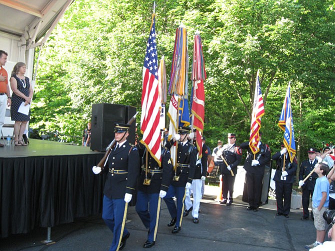 The City of Fairfax Fire Department Honor Guard.
