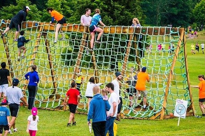 The Ice Cream Race will include climbing walls and steeple chases.